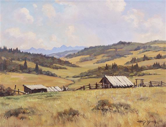 OWEN'S VALLEY (SOUTHERN ALBERTA) by Roland Gissing, 1962