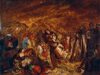 Scena historyczna orientalna - Izydor Jablonski