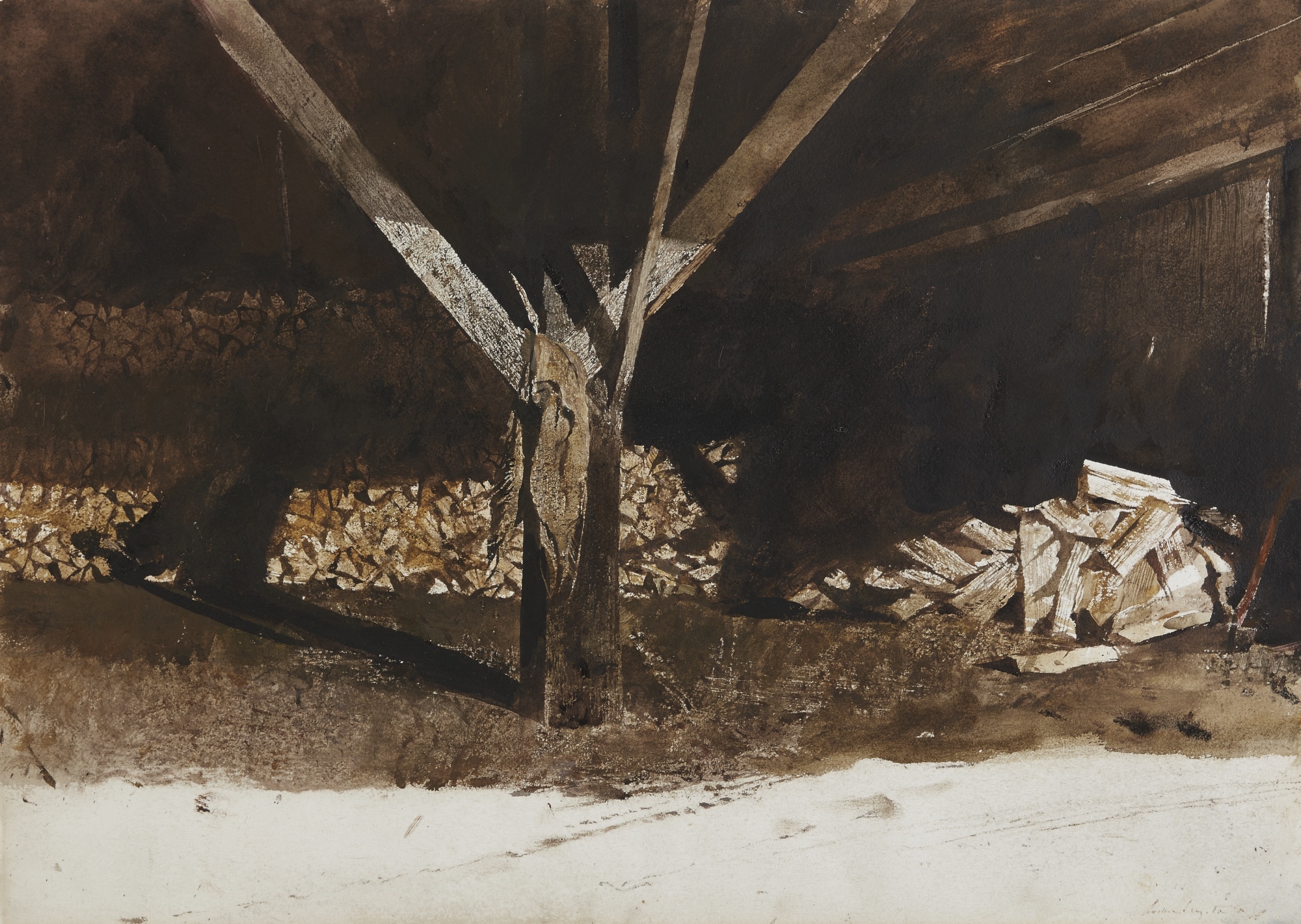 Andrew Wyeth Waldoboro Woods MutualArt