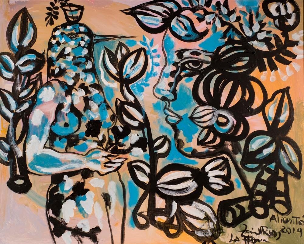 Artwork by Zaida del Rio, Aliento, Made of Acrylic on canvas