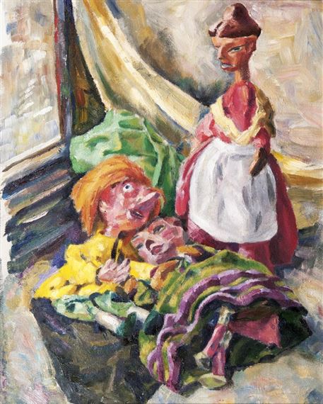 Still Life with Dolls by Willem Grimm