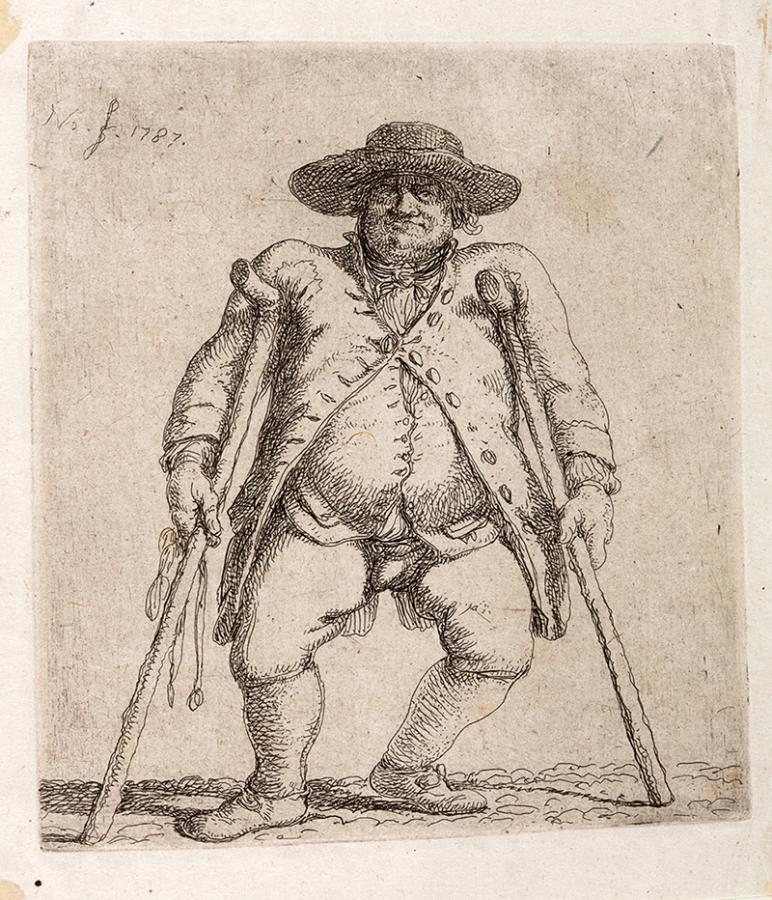 Artwork by Jean-Pierre Norblin de La Gourdaine, Sześć akwafort, Made of etching, tissue paper