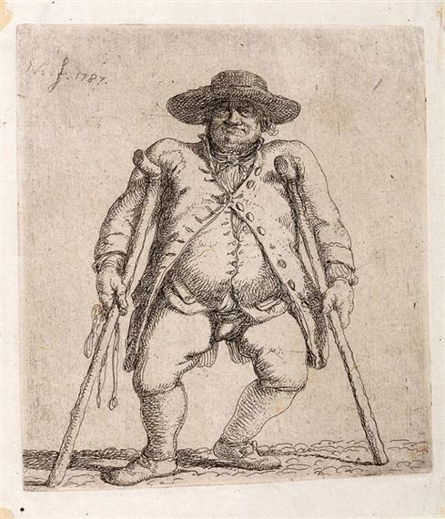 Sześć akwafort by Jean-Pierre Norblin de La Gourdaine, 1777