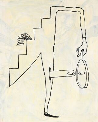 Norgard Lars Tegning Pa Laerred No 11 2001 Mutualart