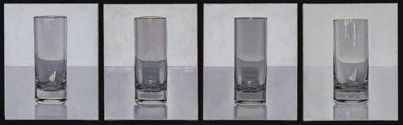 i. Tag um Guter Tag #1364; ii. Tag um Guter Tag #1412; iii. Tag um Guter Tag #1413; iv. Tag um Tag Guter Tag II #2110 [Four Works] by Peter Dreher, 1997, 1995, 2007