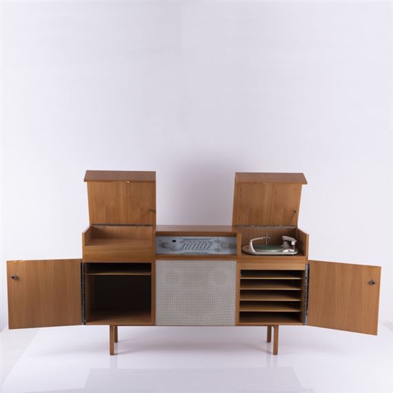 Hirche Herbert Audio Cabinet 1956 Mutualart
