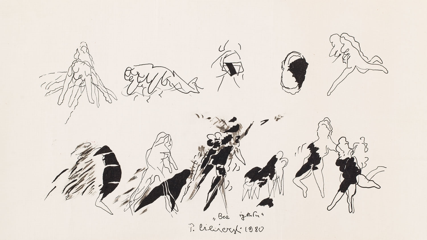 Artwork by Tomasz Ciecierski, Untitled, Made of ink on paper