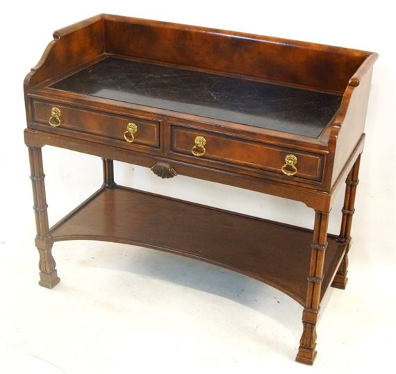 Maitland Smith Chippendale Style Marble Top Writing Desk Mutualart