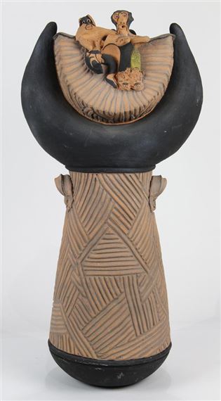 Basket Vase by Arthur Nelson