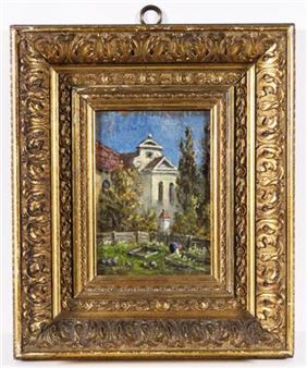 zugeschrieben Im Klostergarten - Anton Georg Zwengauer