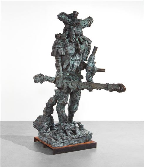 DER KÄMPFER de LARGE (Der Zeushagen von Troja de NEUTRAL) by Jonathan Meese, 2008