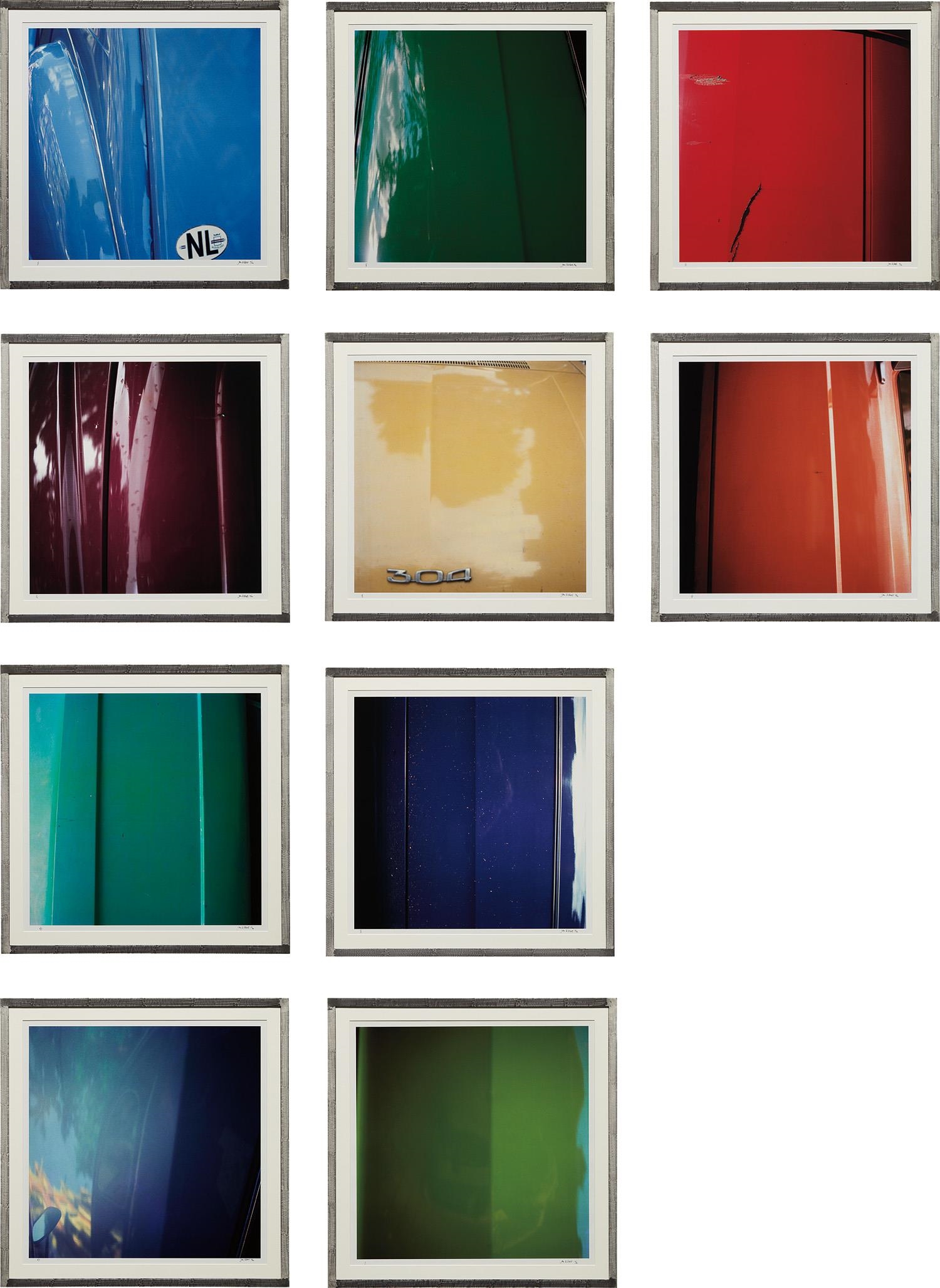 Artwork by Jan Dibbets, Colour Studies, Made of chromogenic print, in 10 parts