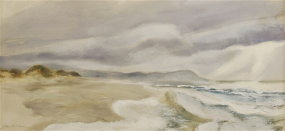 'MOCHRAS MERIONETH, SHELL ISLAND SANDS' by John Hitchens, 1967