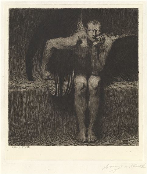 Lucifer by Franz von Stuck, 1889
