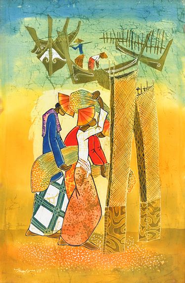 Harvesting by Tan Thean Song, 1988