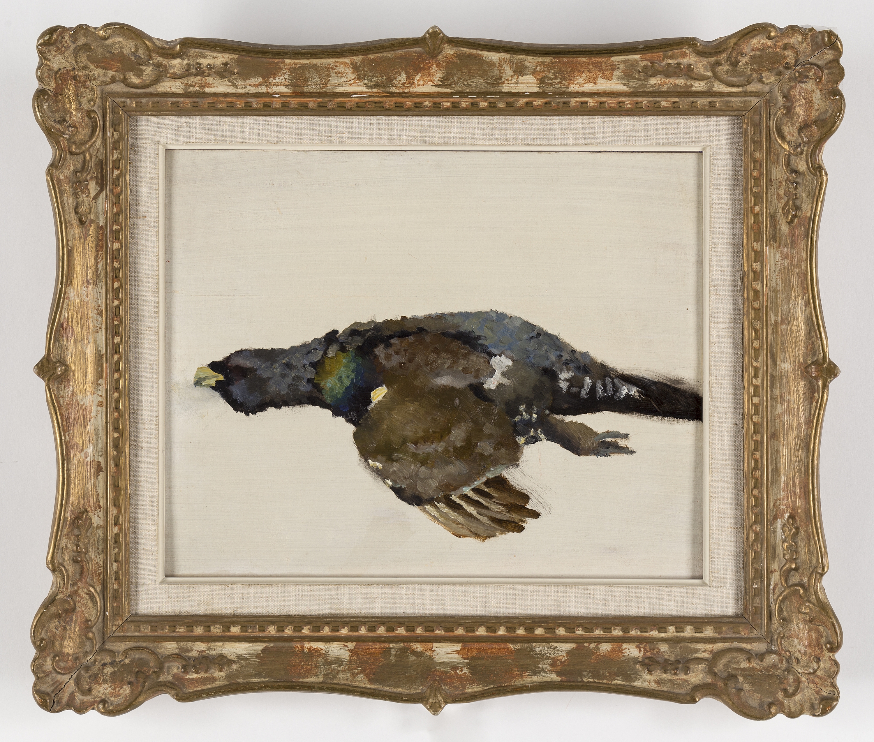 Artwork by Bruno Liljefors, Study of capercaillie, Made of oil on panel