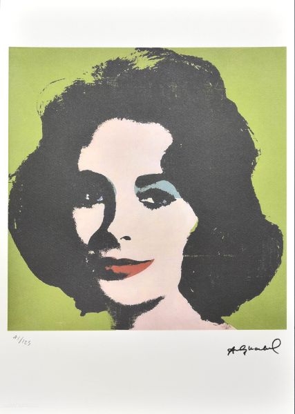 Artwork by Andy Warhol, Elizabeth Taylor, Made of Lithograph