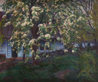 Blossoming pear tree - Stanisław Kamocki