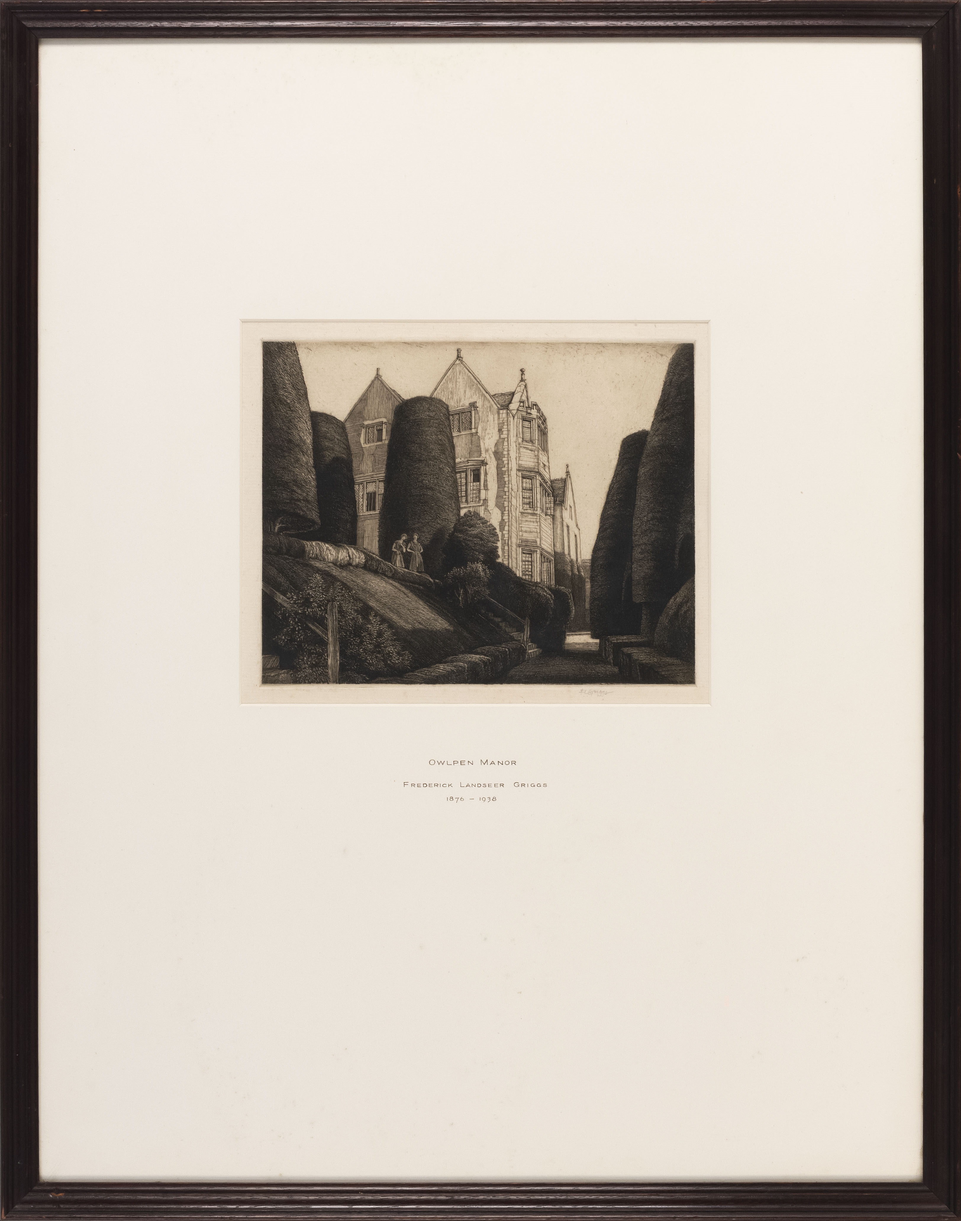 Artwork by Frederick Landseer Maur Griggs, Owlpen Manor", Made of Etching