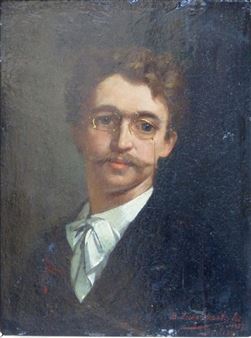 Porträtdarstellung von Richard Strauss - Bernhard Zickendraht