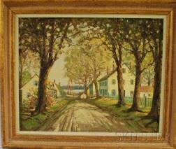 Maine Village by Samuel A. Moss