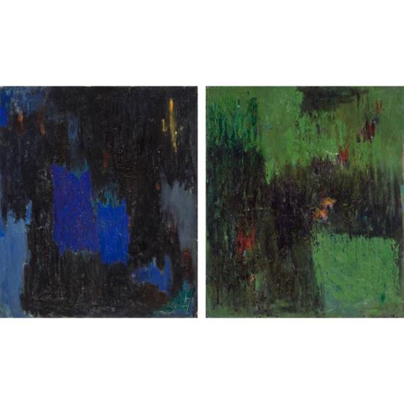 Untitled, Diptych by Albert Kotin, 1961