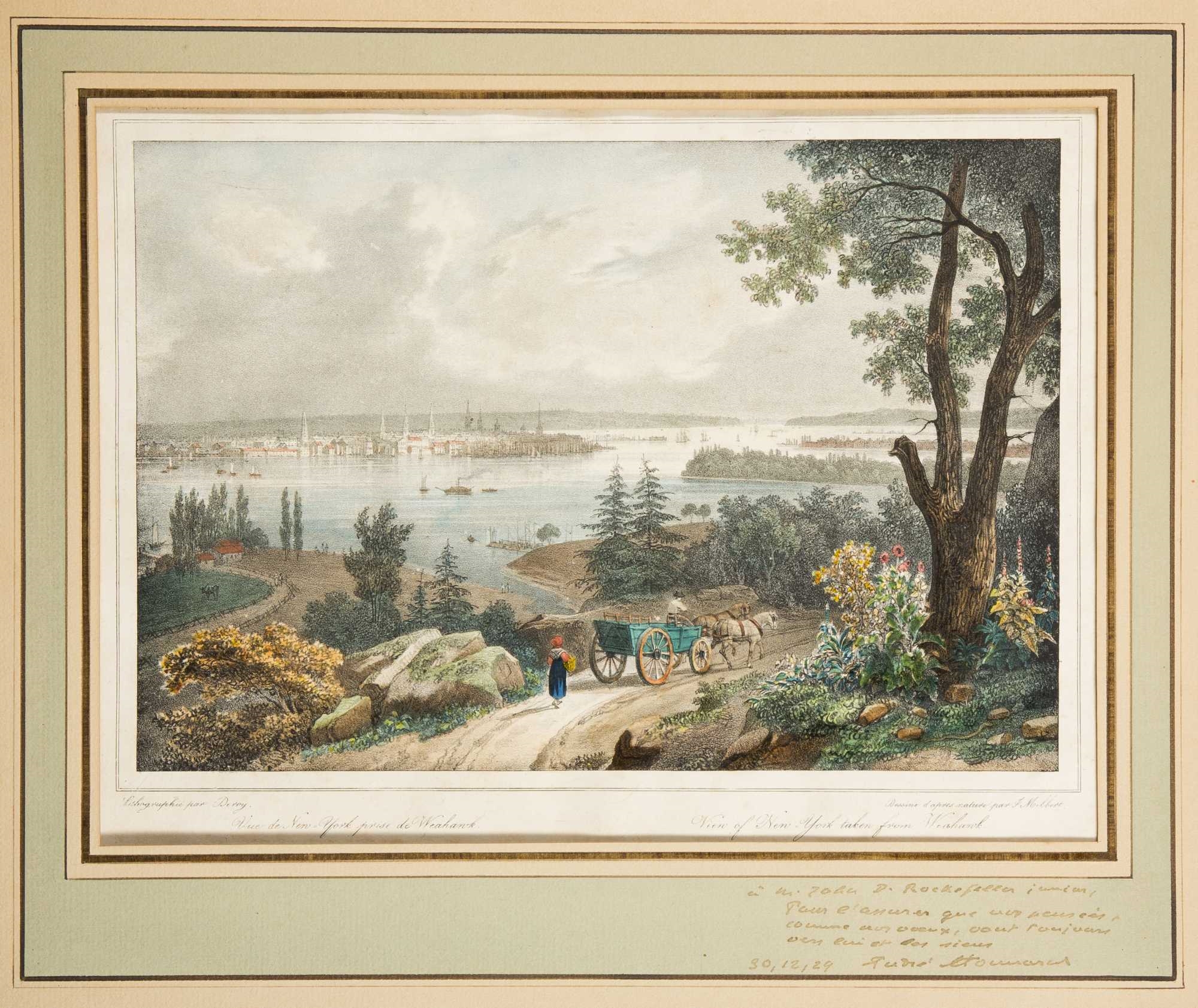 Jacques Gerard Milbert View Of New York Taken From Weehawken 16 Mutualart