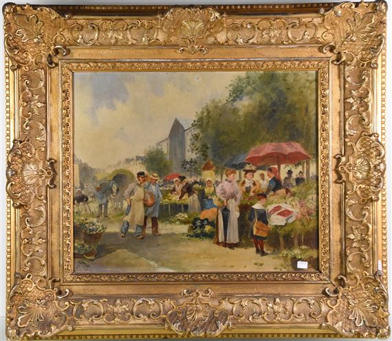 "Jour de marché" by F. Vogler