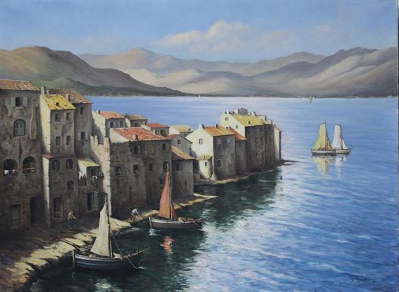 Georges Guerin Saint Florent Paysage Corse Mutualart