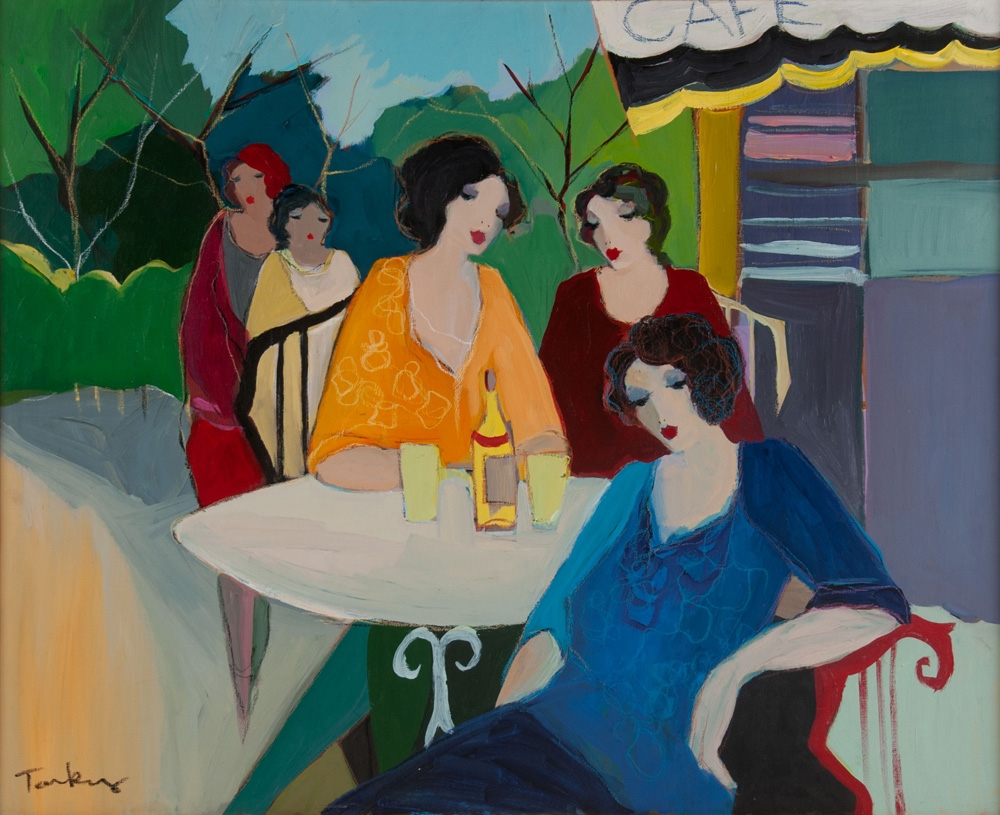 Itzchak Tarkay | Cafe (Circa 1933) | MutualArt