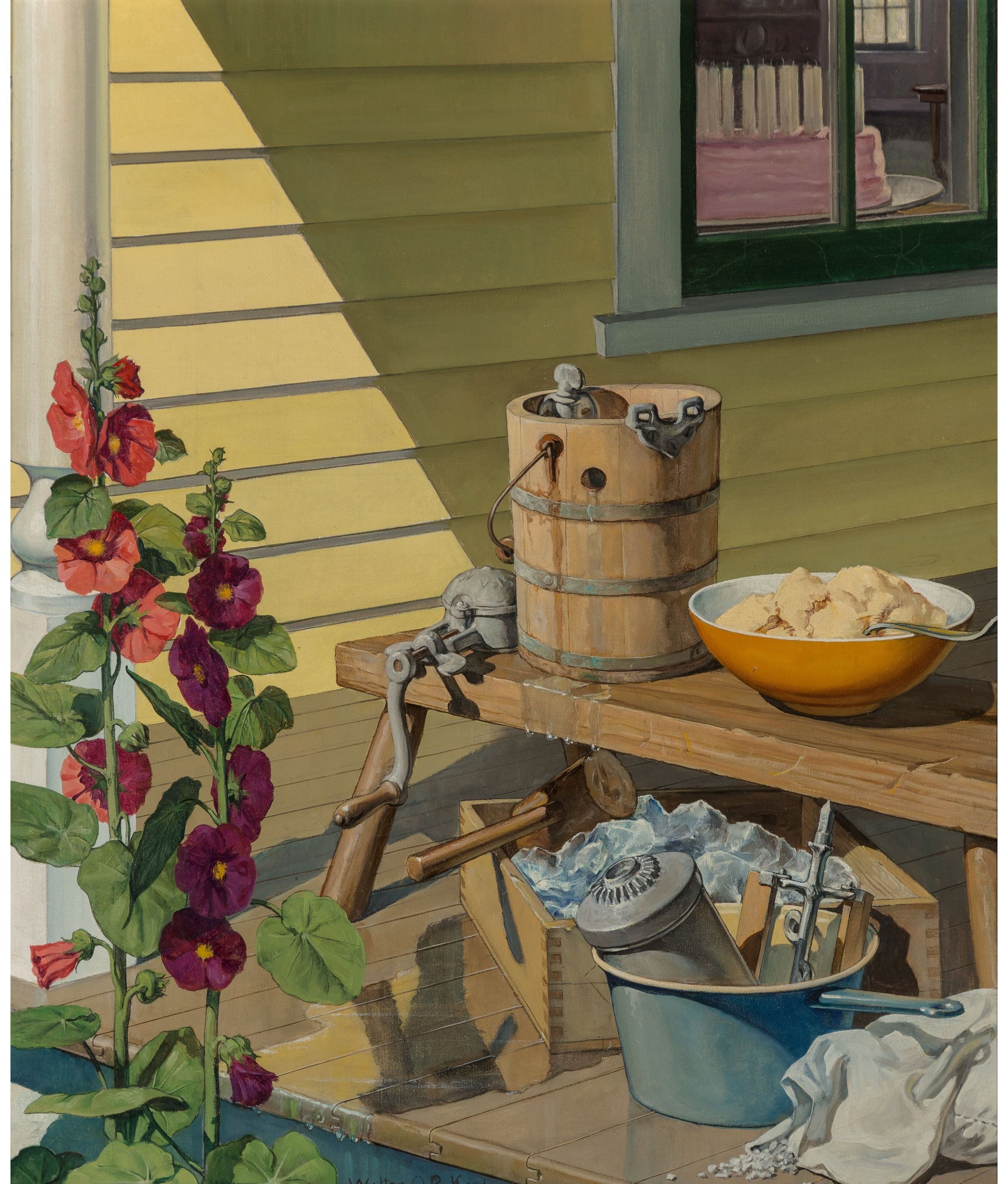 Artwork by Walter Korder, Ice Cream Freezer, Made of Oil on canvas