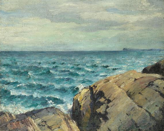 Cornish headland, St Ives by Max Kuehne