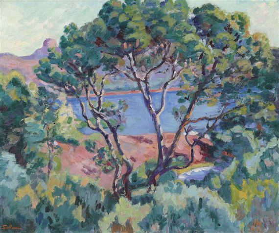 La Baie d'Agay by Armand Guillaumin, circa 1900