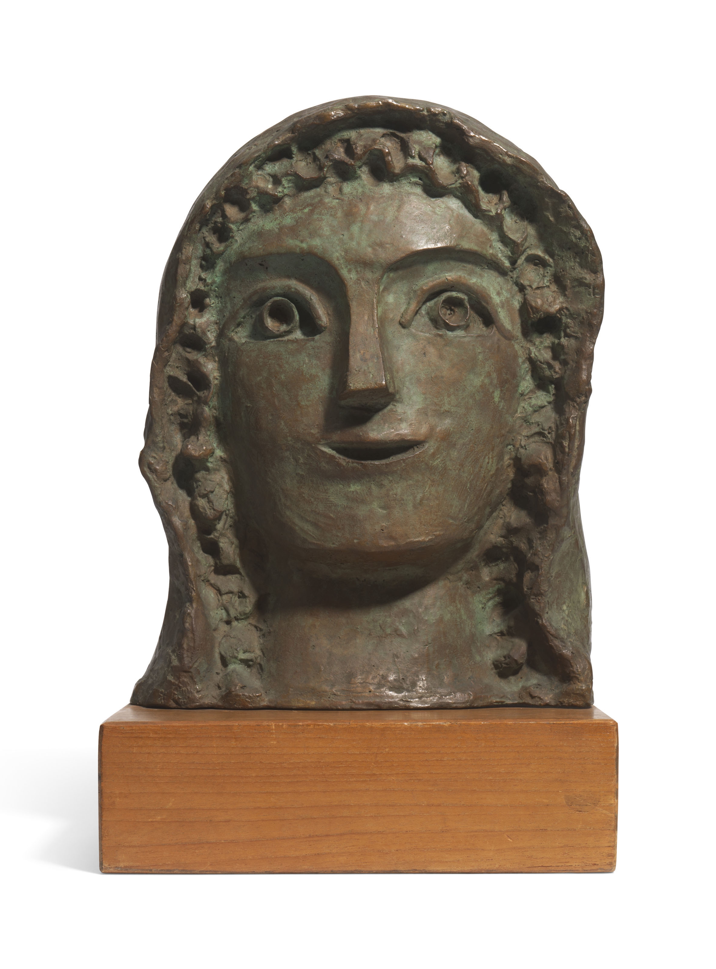 ART NOUVEAU : BROCHE PORTRAIT FEMME A LA COIFFE ou BONNET REGIONAL bronze doré EUR 20,00 - FR