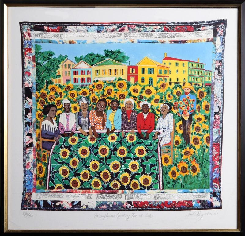 Faith Ringgold The Sunflower's Quilting Bee at Arles (1997) MutualArt