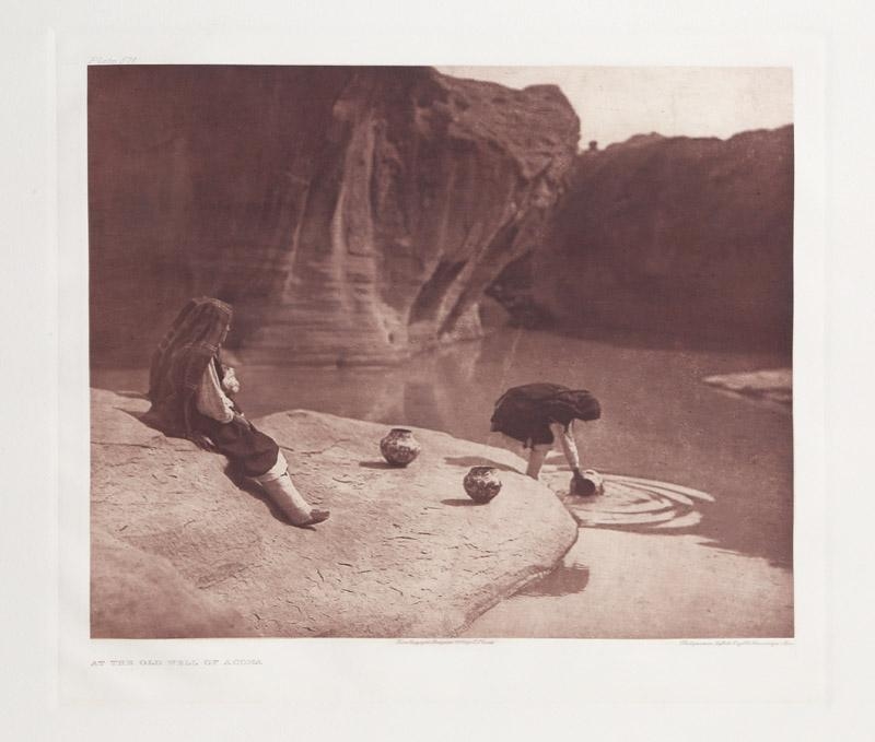 At the Old Well of Acoma by Edward S. Curtis, 1904