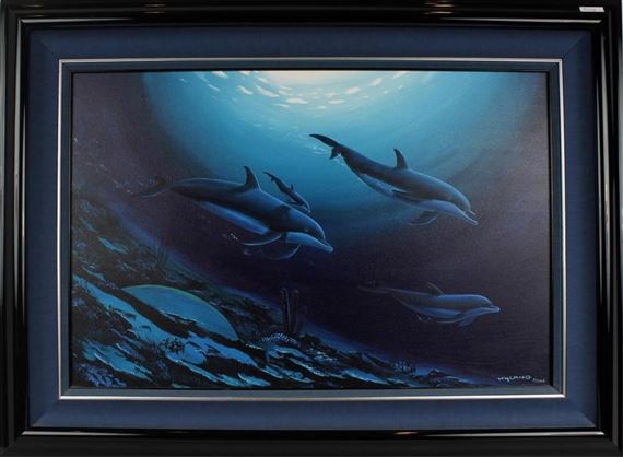 Robert Wyland | Ariel's Dolphin Serenade | MutualArt