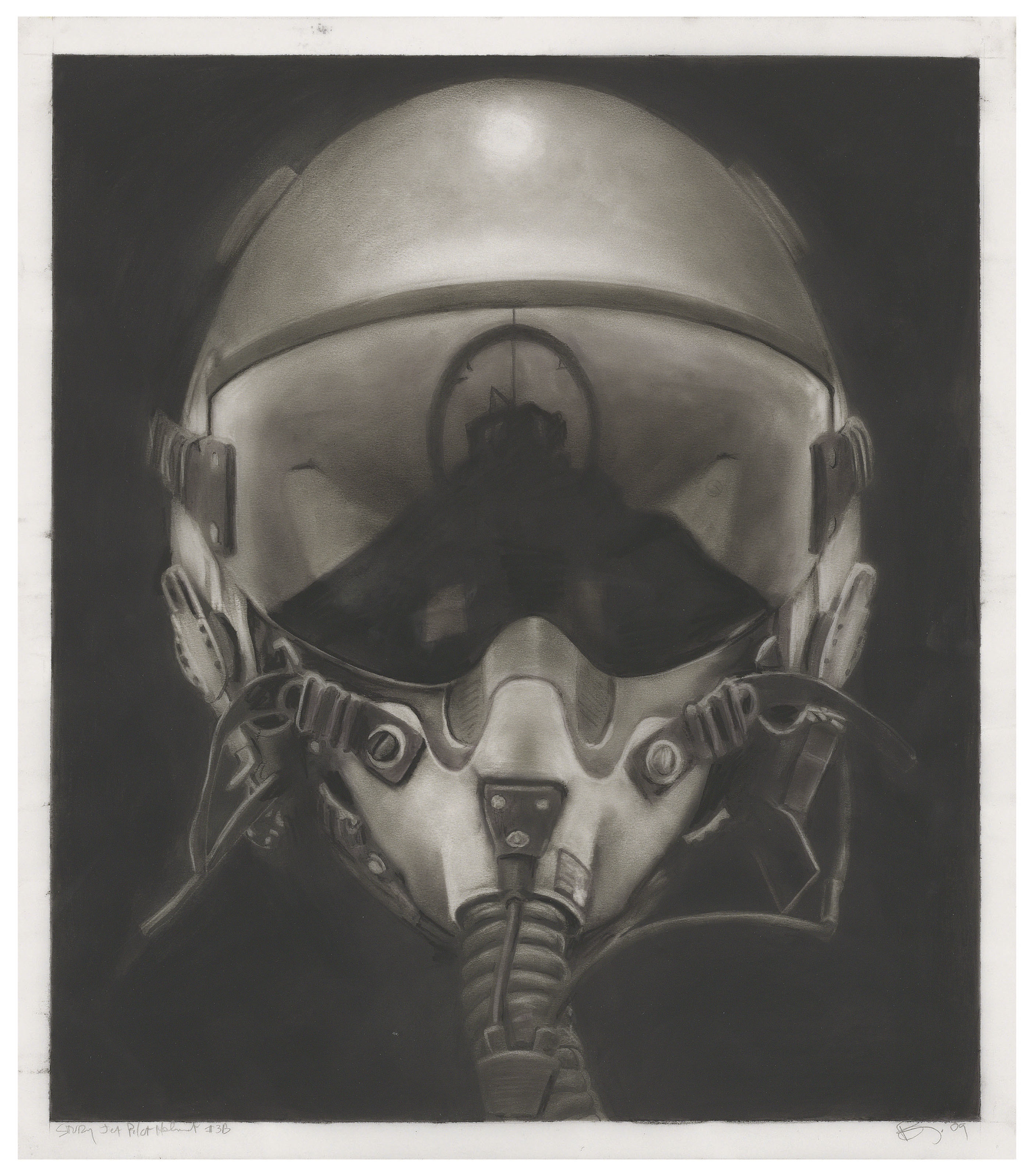Fighter Pilot Helmet Drawing