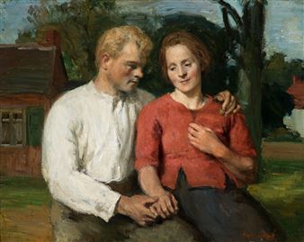 Les fiancés - Albert van Dyck
