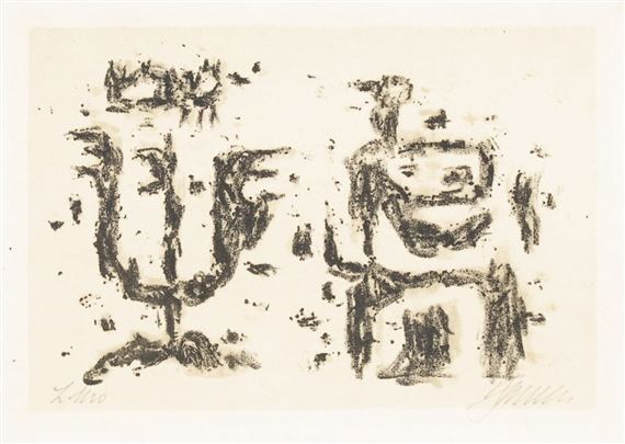 Gilgamesch und Enkidu by Willi Baumeister