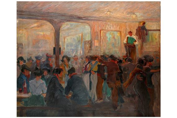 Apachenhall dance by Friedrich August Herkendell