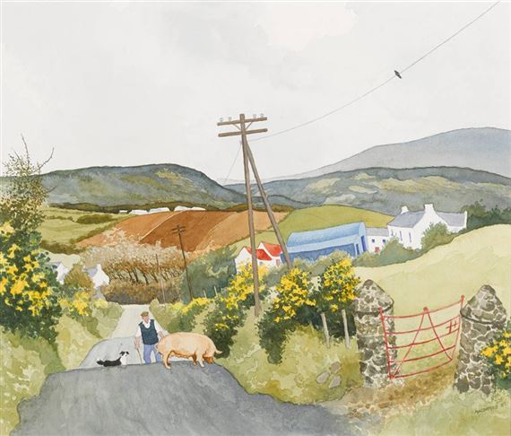 PIG ON TORR HEAD ROAD by James MacIntyre, 1998