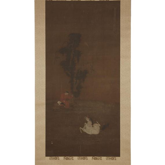 Admiring the White Horse by Chinese School