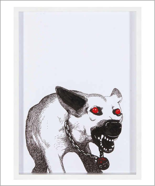 Artwork by Petra Mrzyk, Jean-François Moriceau, Sans titre, Made of Ink and acrylic on paper