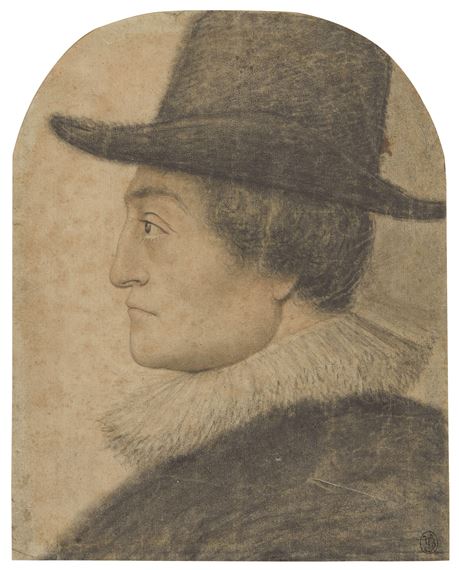 Portrait d'homme au chapeau, tourné de trois-quart vers la gauche by Nicolas Lagneau