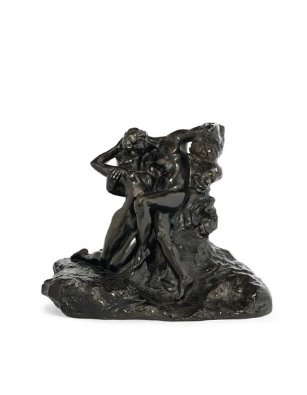 Éternel printemps, second état, 4ème réduction dite aussi "no. 2" by Auguste Rodin, Conceived in 1884; this version referred to as "second état" executed in this size in 1898; this bronze version cast in May 1944