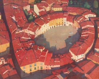 Sunday afternoon, the circular plaza - Hiroshi Hada