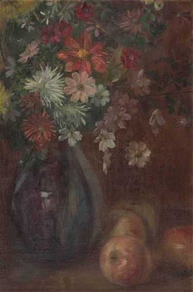 Still life with apples and flowers by Kuroda Seiki, 1903