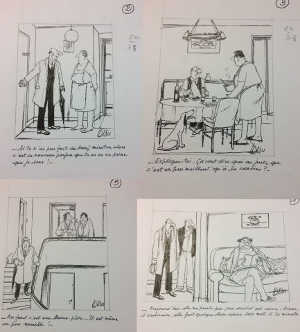 Roger Testu | Cinq compositions humoristiques | MutualArt