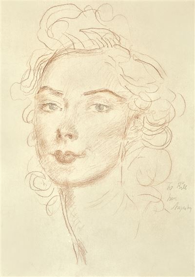 Drawing of Poppet by Augustus Edwin John, circa 1942